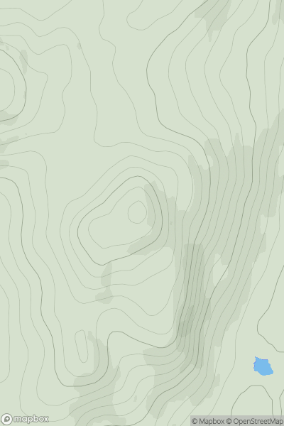 Thumbnail image for Meall Odhar [Loch Tay to Perth] [NN639322] showing contour plot for surrounding peak